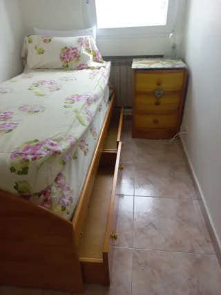 Muebles de habitación madera cama 90 cm