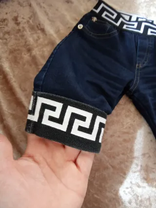 Jeans Versace unisex 6/9 mesi