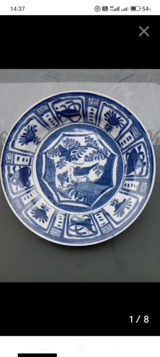 Plato antiguo de porcelana China