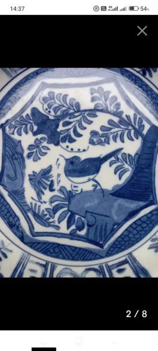 Plato antiguo de porcelana China