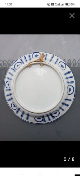 Plato antiguo de porcelana China
