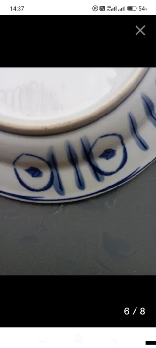 Plato antiguo de porcelana China