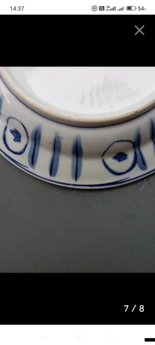 Plato antiguo de porcelana China