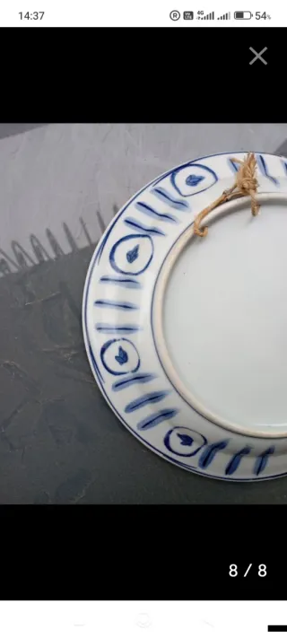 Plato antiguo de porcelana China