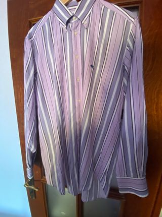 Camisa Etro Morada Rayas Talla 41