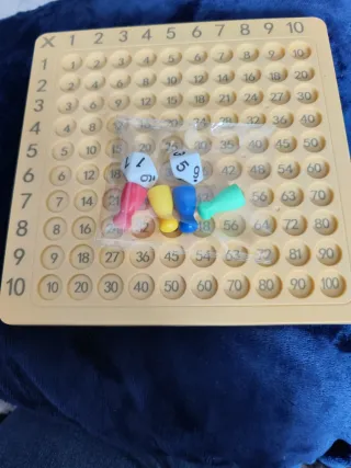 Juego de mesa de multiplicación