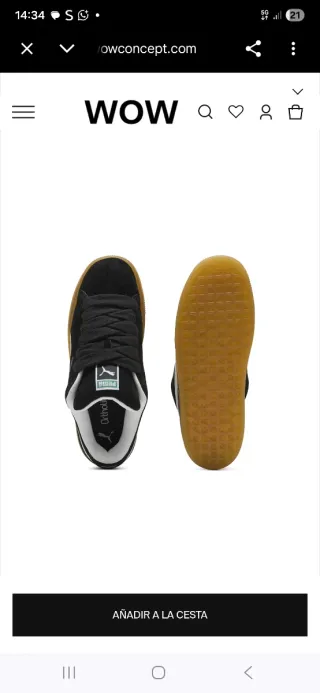 Puma Suede XL Zapatillas Hombre Negro/Canela