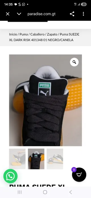 Puma Suede XL Zapatillas Hombre Negro/Canela