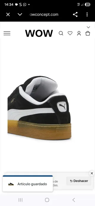 Puma Suede XL Zapatillas Hombre Negro/Canela