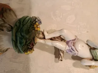 Coppie di statuine vintage in ceramica