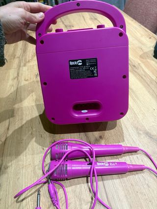 Altavoz Rockola infantil con 2 micrófonos