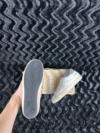 Zapatillas Golden Goose Super-Star Blanco y Plata