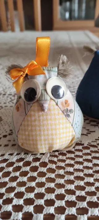 3 Gufetti Decorativi Fatti a Mano