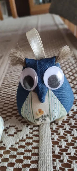 3 Gufetti Decorativi Fatti a Mano