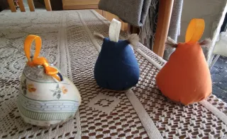 3 Gufetti Decorativi Fatti a Mano