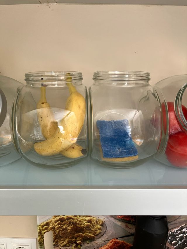 12 Botes de cristal con tapa para cocina