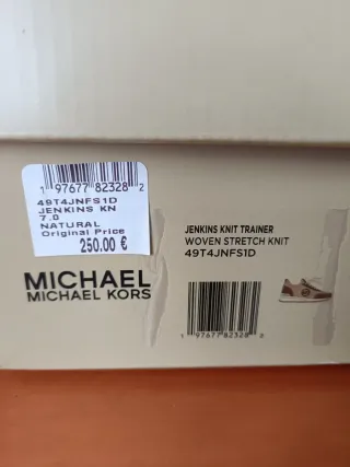 Deportivas Michael Kors Talla 37 Beige/Marrón