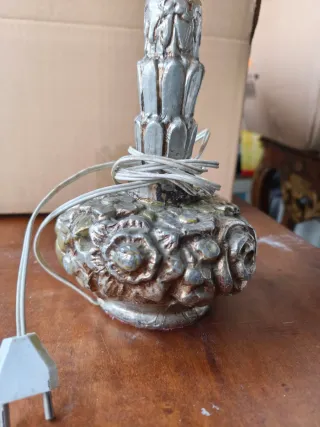 Lámpara de mesa estaño años 40