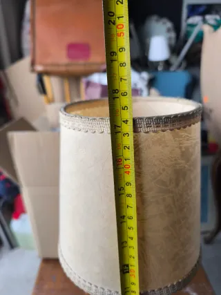 Lámpara de mesa estaño años 40