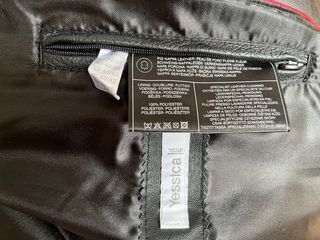 Chaqueta de cuero unisex negra