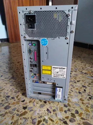 Torre Ordenador Microstar Plata/Negro