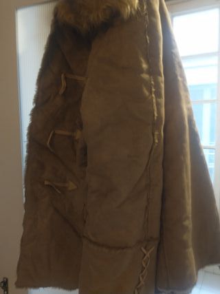 Chaqueta de pelo marrón