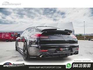DIFUSOR TRASERO PORSCHE PANAMERA 2013-2016 NEGRO MATE