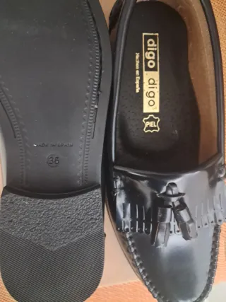 Mocasines Castellanos Negros Talla 36