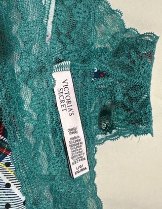 Victoria's Secret Tanga Encaje Tartán