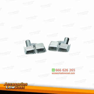 JUEGO DE 2 ESCAPES LOOK AMG SALIDAS DOBLES