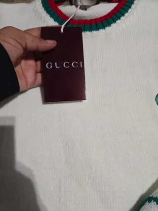 Jersey Gucci Punto Blanco y Verde