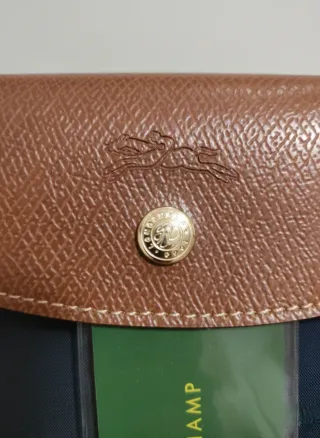 Bolso Longcham Azul Marrón Plegable