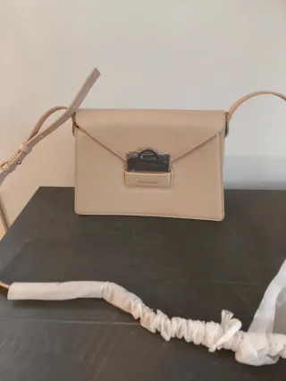 Borsa a tracolla Trussardi beige