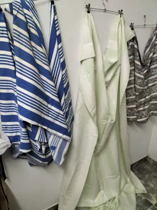 4 retales antiguos tela colchón tela antigua