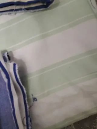 4 retales antiguos tela colchón tela antigua