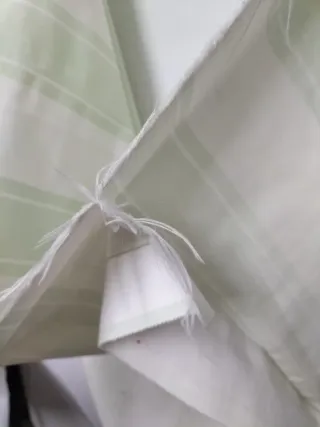 4 retales antiguos tela colchón tela antigua