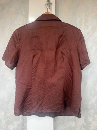 Camisa granate manga corta El Corte Inglés