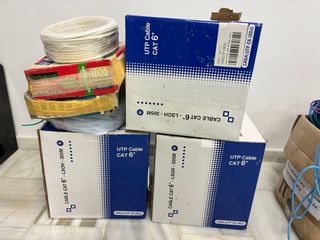 Lote 1000m fe Cable UTP Cat 6 ProTech 305m LSOH