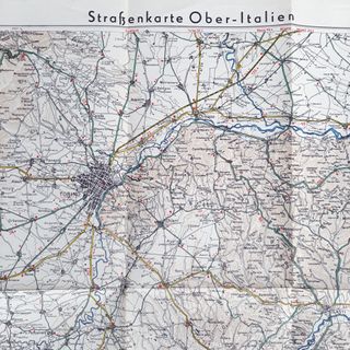 Carta stradale, Italia Strabenkarte Ober-Italien