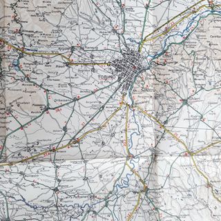 Carta stradale, Italia Strabenkarte Ober-Italien