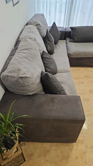 Sofá Chaise Longue Gris