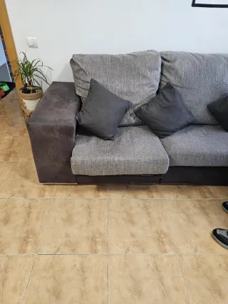 Sofá Chaise Longue Gris