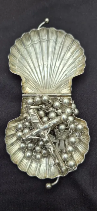 Rosario de Plata con Cruz