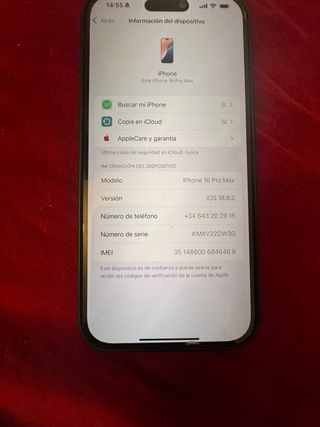 iPhone 16 Pro Max 256 GB Dorado