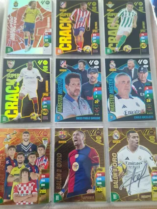 Álbum Adrenalyn 24-25 683 cromos y jugón 218.
