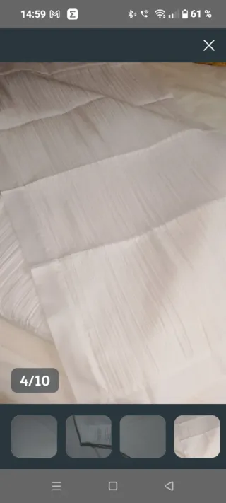 Colcha Lino Pliegues 220x240 Sin Estrenar