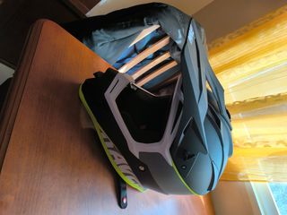 Casco Motocross Raven Negro y Amarillo