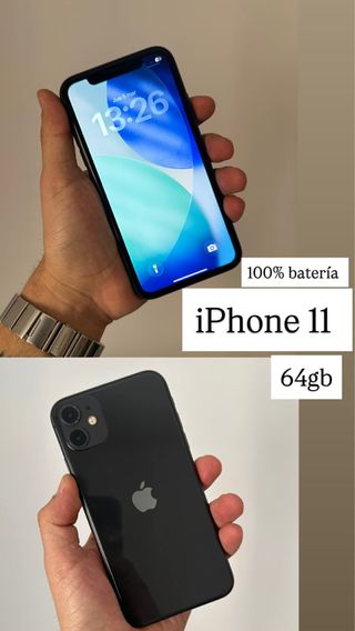 iPhone 11 64GB Negro 100% bate