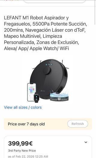 Robot Aspiradora Lefant M1