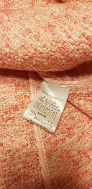 Chaqueta Lasserre coral T42 Algodón